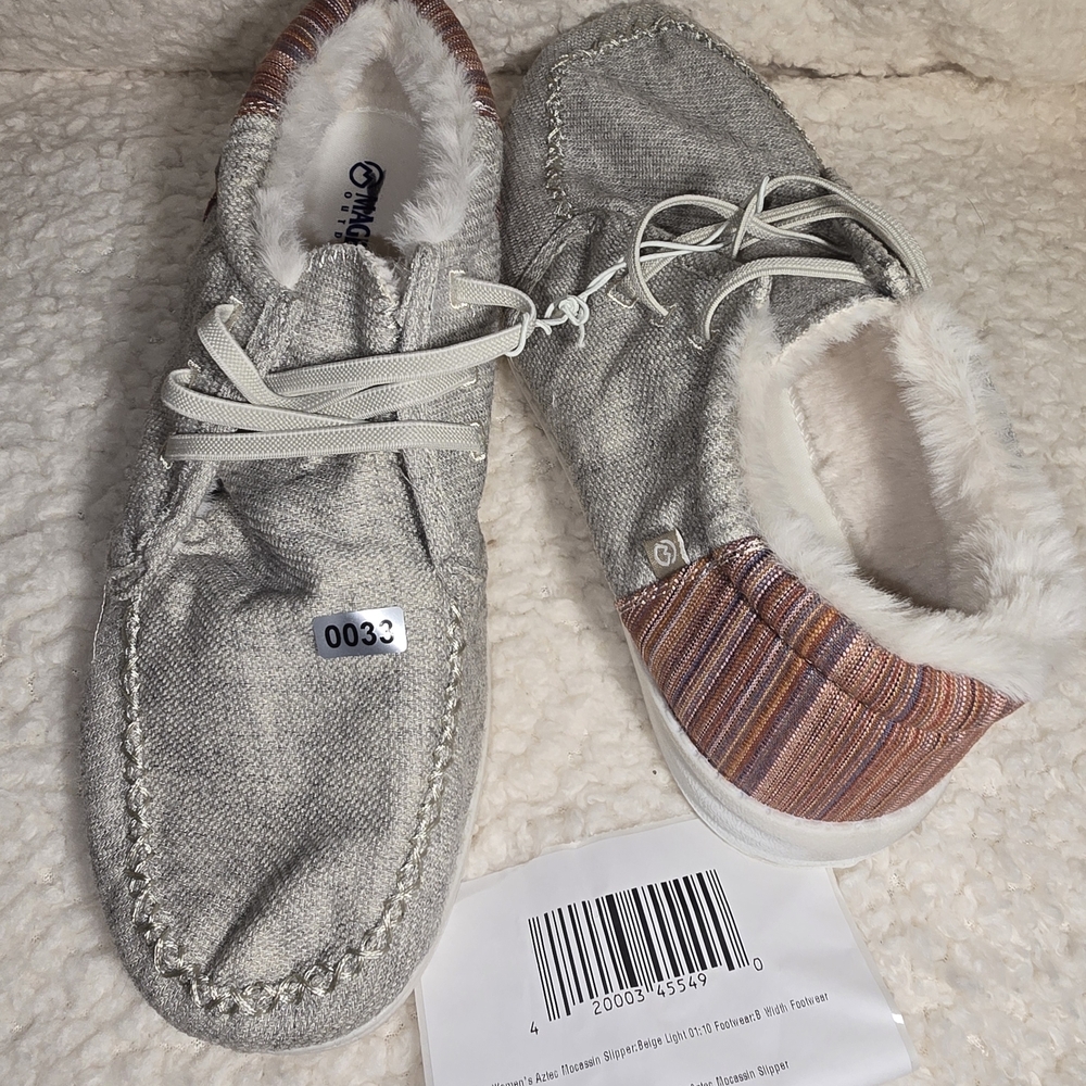 Magellan Outdoors Gray and Pink Women's Slippers